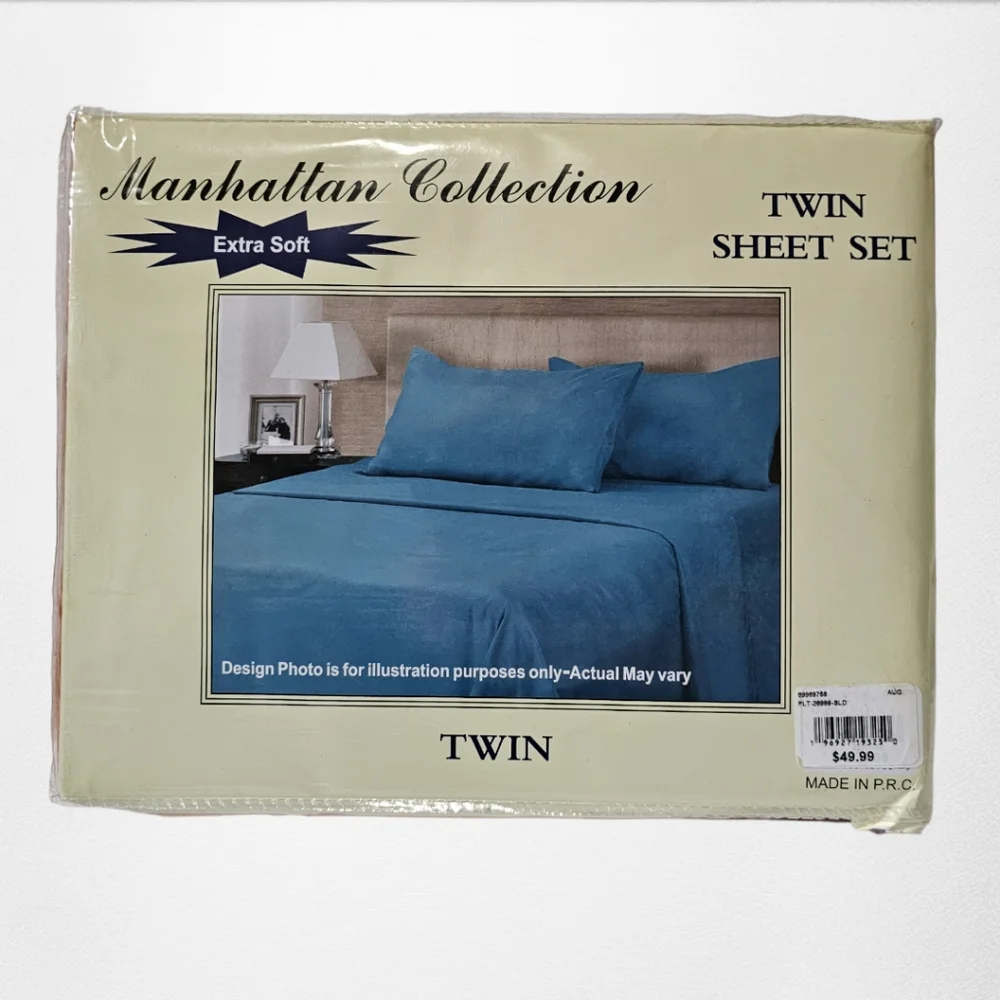 Manhattan Collection Twin Sheet Set Extra Soft Orange
